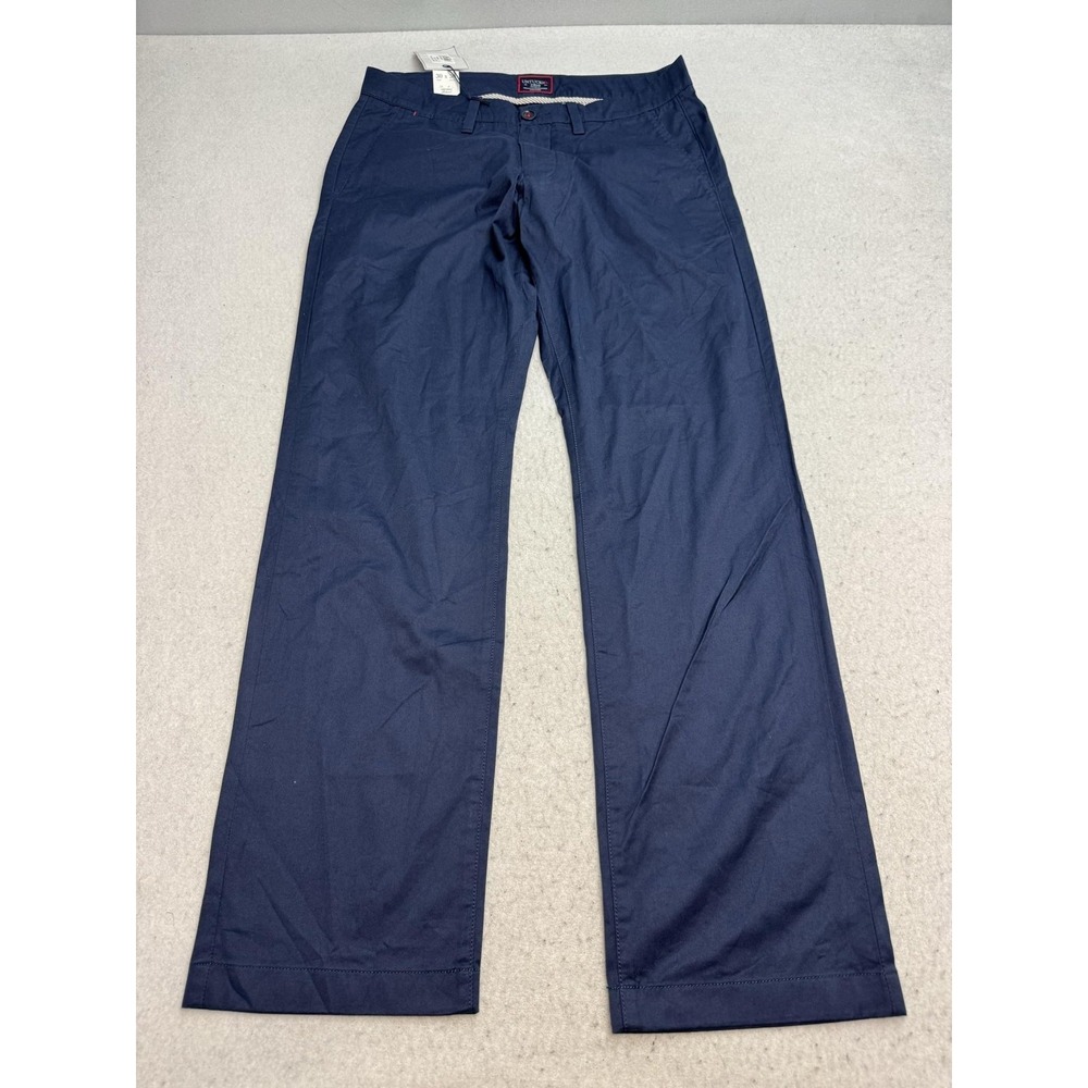 UNTUCKit Pants Mens 30x30 Blue Relaxed Fit Stretch Chino Pima Cotton Casual